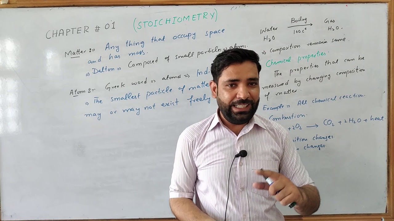 1st year chemistry chapter = 01 (Stoichiometry) - YouTube