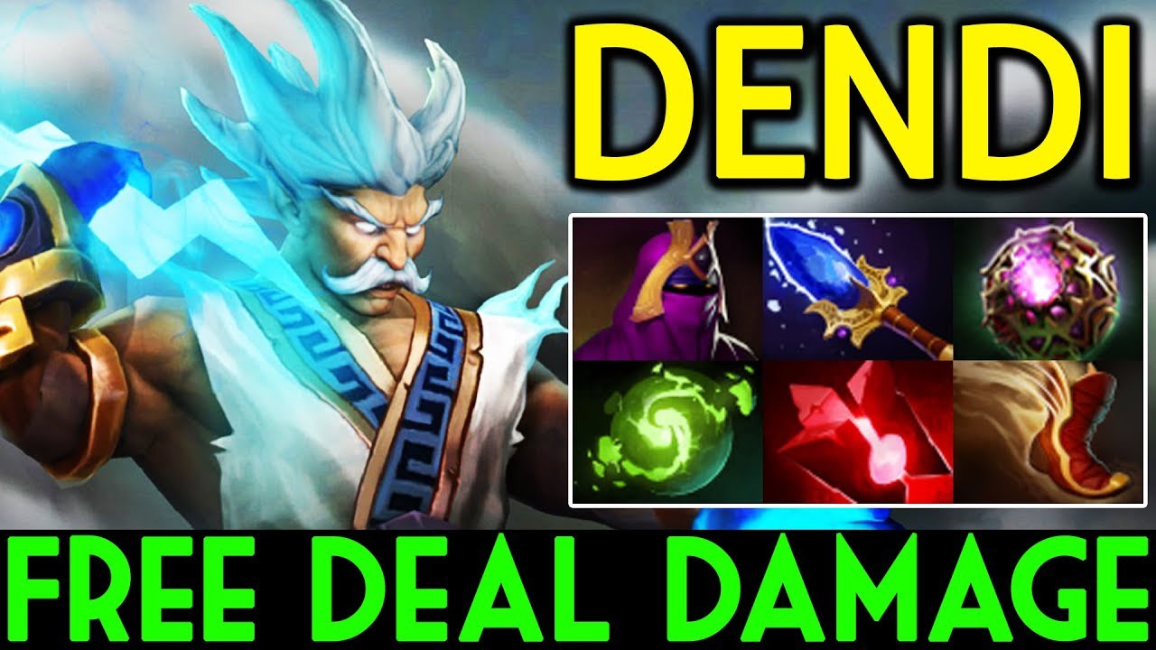 Dendi Dota 2 [Zeus] Free Deal Magic Damage - YouTube
