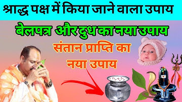 संतान प्राप्ति का अचूक उपाय दुध  और बेलपत्र का नया उपाय #pradeepmishrajidhankeupay 
