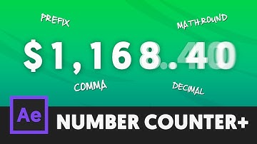 Animated Number Counter Expression - After Effects Tutorial