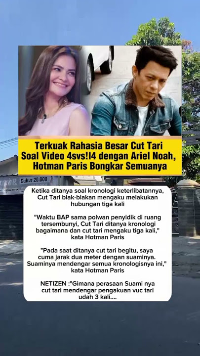 Hotman Paris bongkar rahasia cut tari dan Ariel Noah #shots #artist
