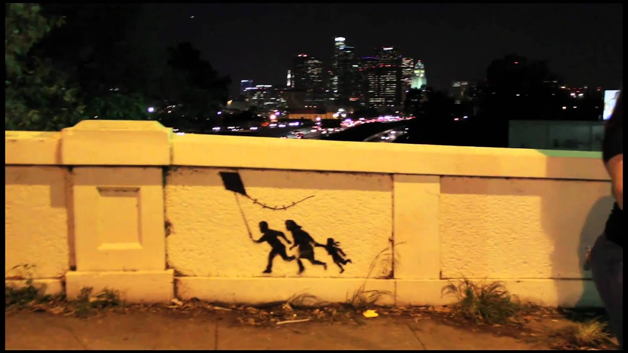 Banksy Piece in Boyle Heights - YouTube