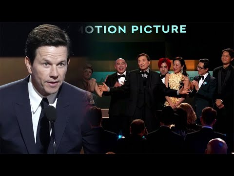 Criticism over Mark Wahlberg giving award to mostly Asian cast | SAG Awards