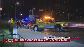 Multiple vehicles involved in fatal Lake Shore Drive crash