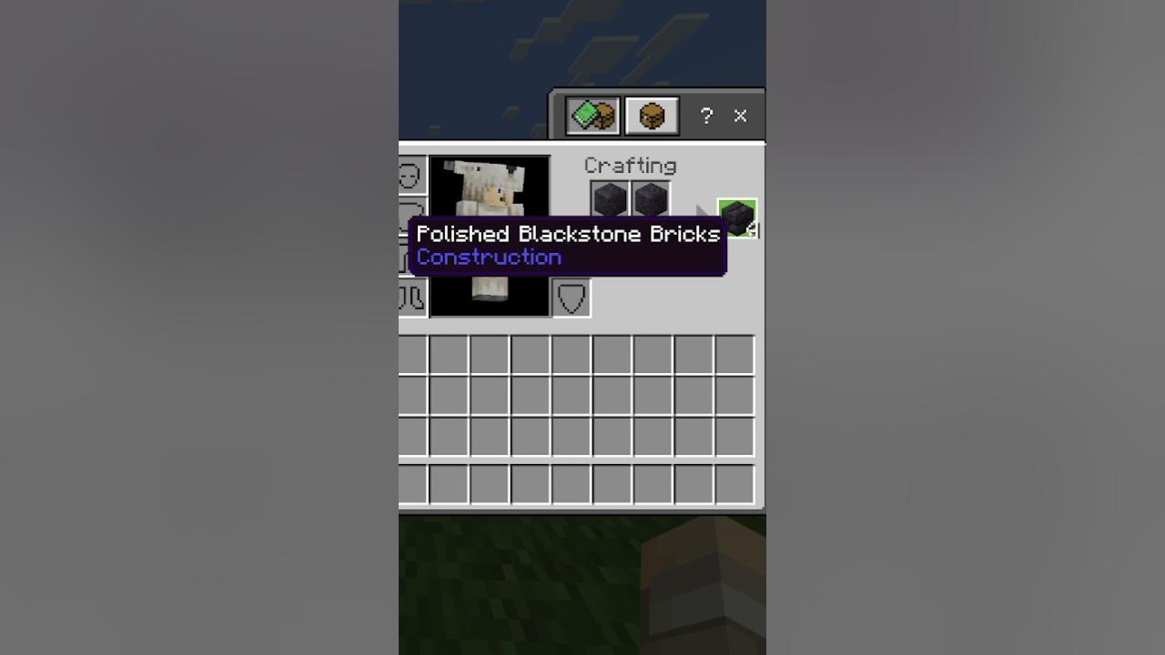 How to make polished blackstone bricks in minecraft shorts youtube