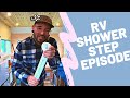 RV Bathroom Shower Step With Dual Purpose | Simple Design | Easy To Install | RV Renovation