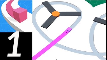 🎨 LINE COLOR 3D | Can You Paint All The Way To Finish Line? | Gameplay Walkthrough | Level 1 - 10