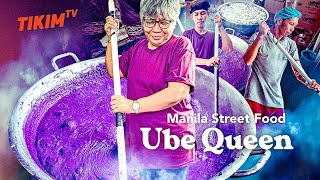 EXTREME UBE Halaya Making | Manila Street Food | UBE  Lecheflan QUEEN  | TIKIM TV