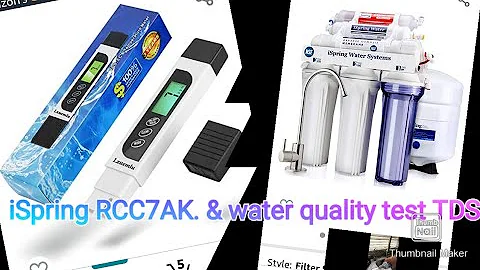 iSpring RCC7AK review and water quality test with TDS device.