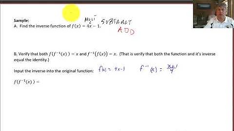 Section 1.6 (1) Inverse Functions