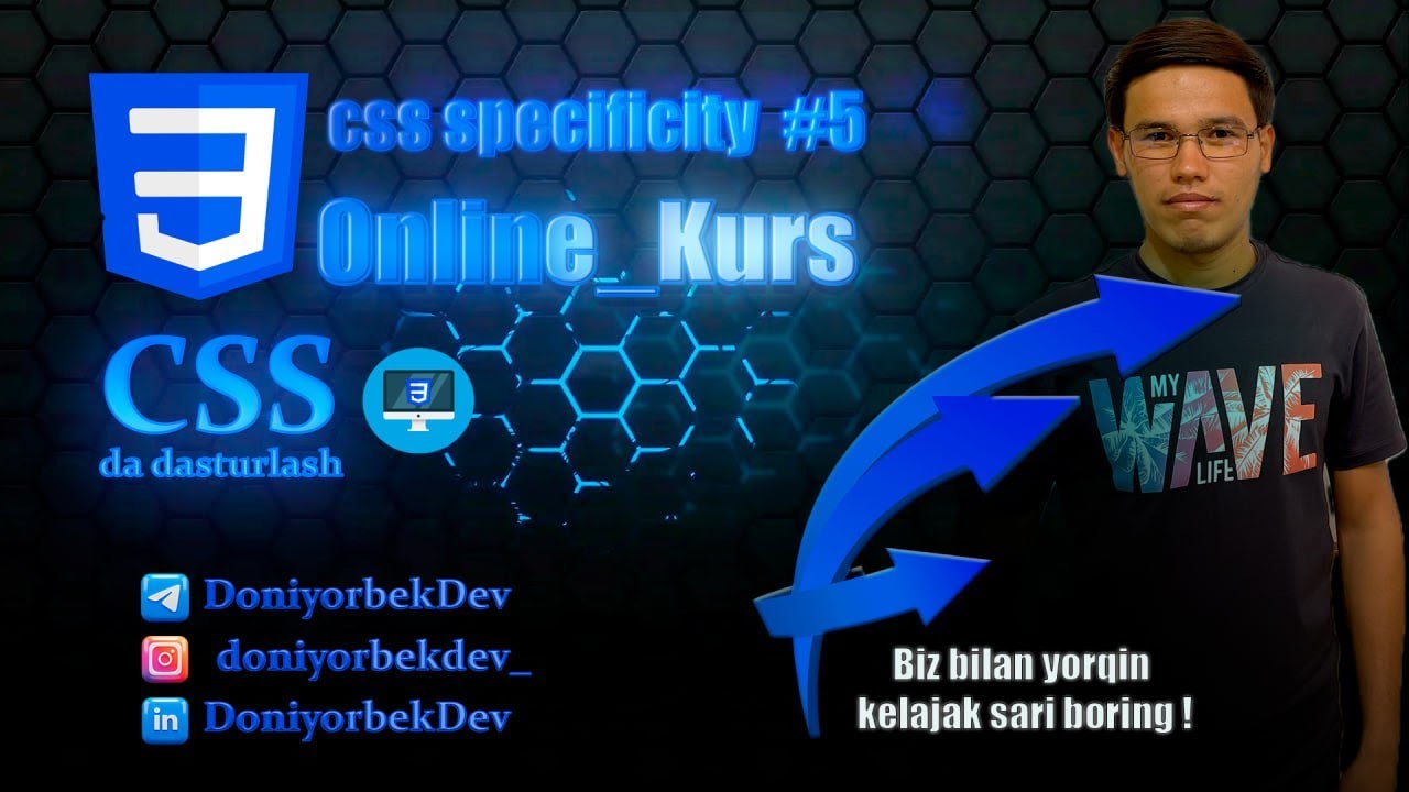 05.CSS darslari | CSS Specificity && important - YouTube