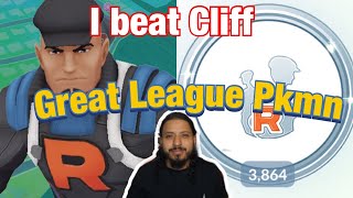 I beat Leader Cliff with Great League Pokemon! April 2024