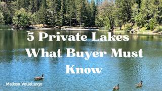 Private Lakes Near Twain Harte: What Buyers Need to Know