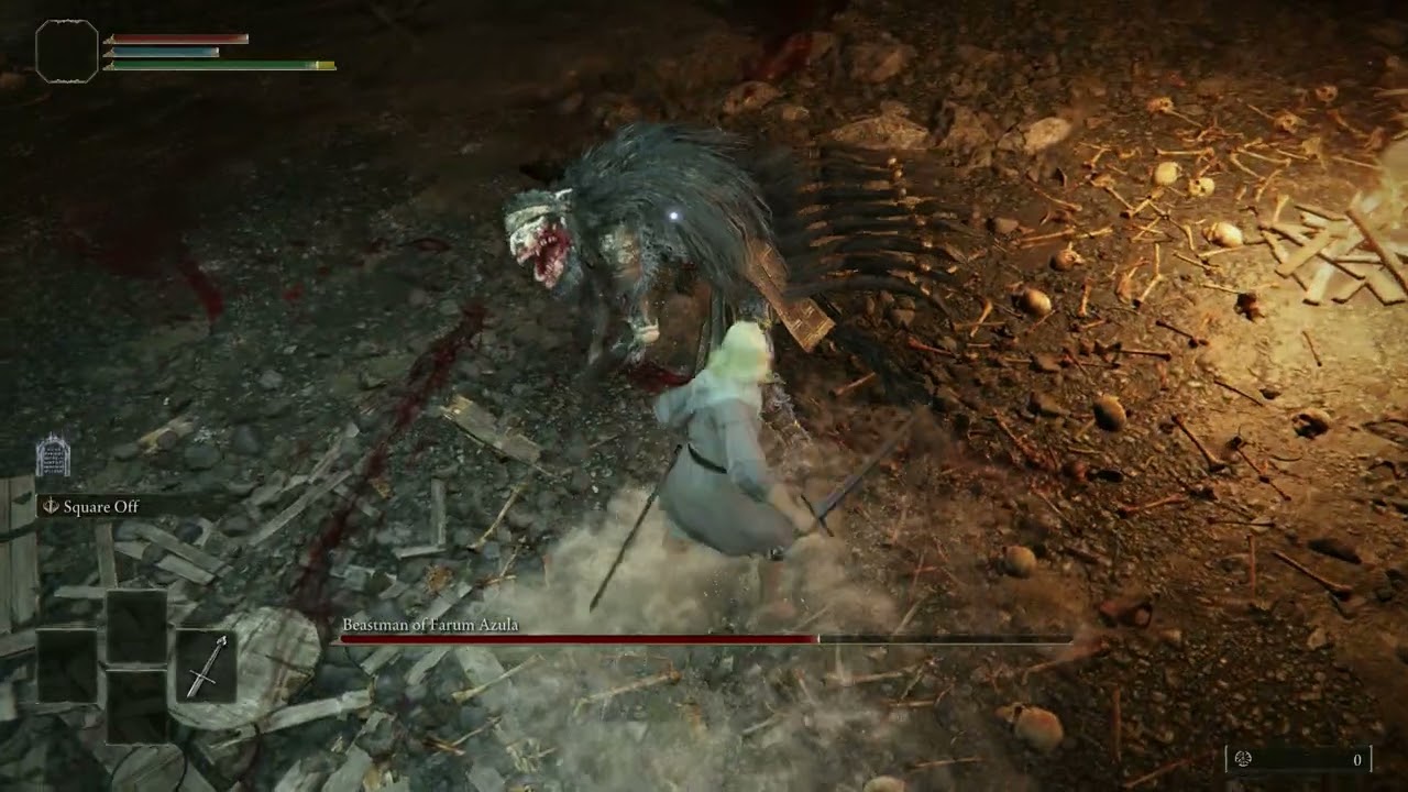 Elden Ring - Beastman of Farum Azulal Boss Fight [NO HIT, LVL1, ONLY R1, SKILL FIGHT, NO RUN]