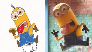 Minion - The Rise OF GRU Clip | Funny Drawing Meme