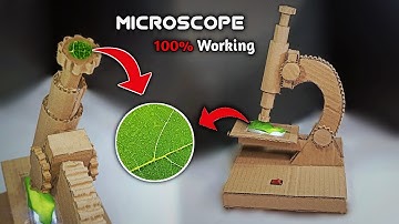 How To Make Microscope with cardboard | easy science project