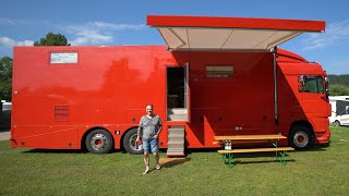 GRÖSSTES WOHNMOBIL DER WELT ☄ Selbst gebaut 12m x 4m x 2,50m. Beamer 1.500l Wasser 1200Ah Li