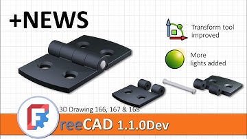FreeCAD 1.1 with + news: transform tool & light system improved | modeling video