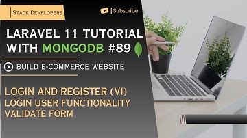 MongoDB Laravel Tutorial #89 | Login/Register (VI) | Login User Functionality Validate Form
