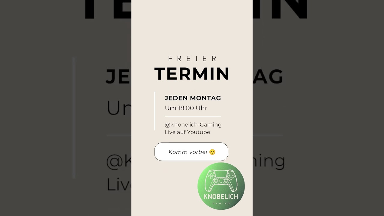 Termin wann ich Live gehe