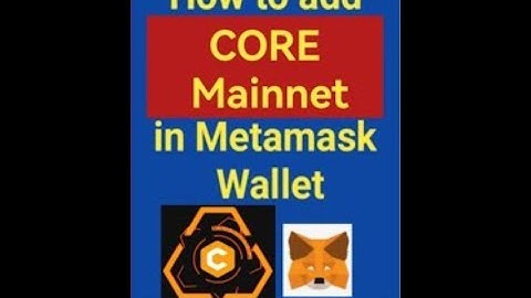 HOW TO ADD SATOSHI CORE MAINET TO METAMASK WALLET