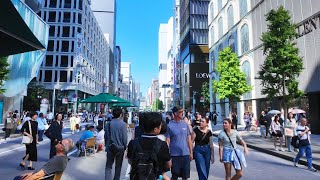 4K Virtual walking tour From JR Tokyo Station to Ginza. Japan. 