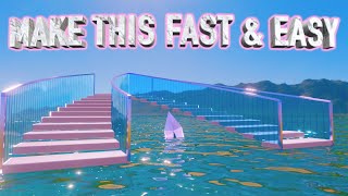 Make Semi-Circular Stairs in under 10 minutes in Blender!!