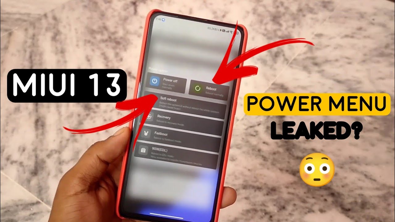 Activate New Power Menu for Your Android Phones | Redmi K20 Pro MIUI 13 ...