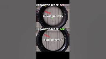REALISTIC SCOPE ON VS OFF #shorts #codmobile