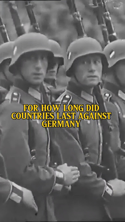 How Long Did Countries Resist? 🇩🇪 #ww2