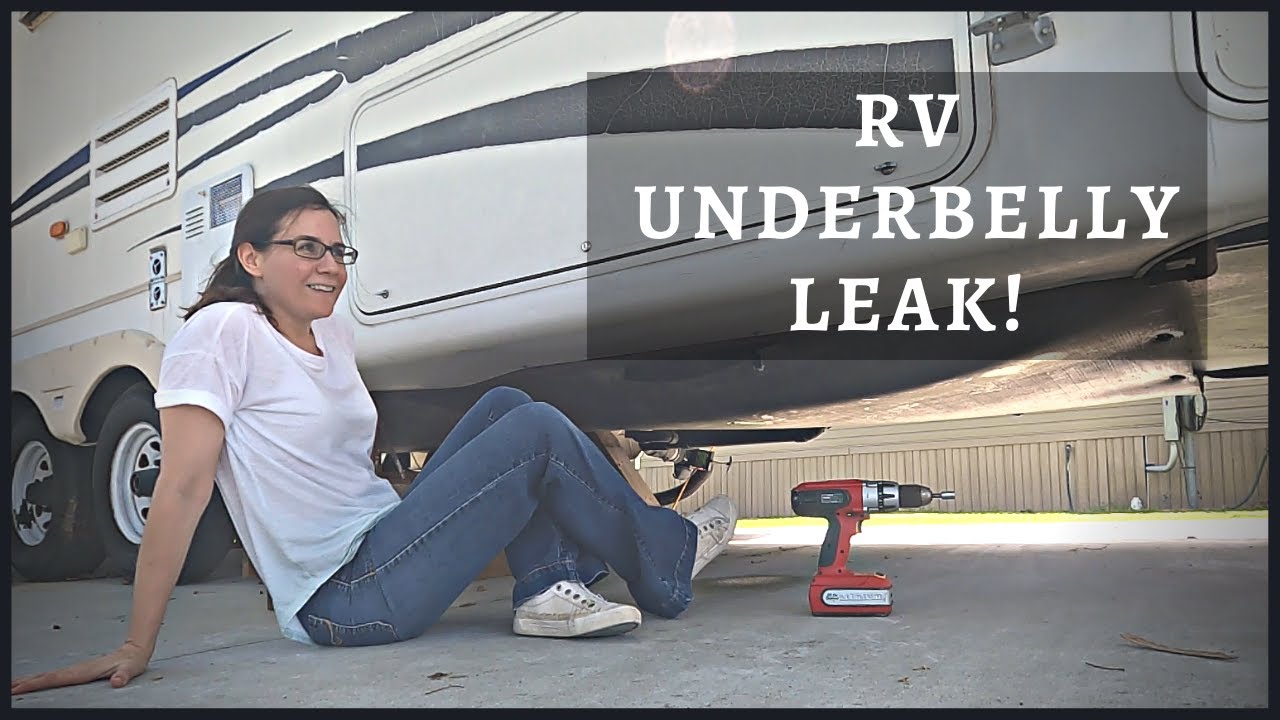 RV Grey Tank Leak, RV Underbelly Leaking