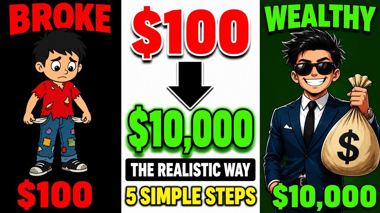 💰 How to Turn $100 into $10,000 (The Realistic Way)