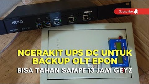 Ngerakit UPS DC untuk POP baru #rtrwnet
