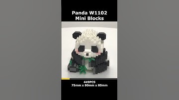 Panda W1102 Mini Blocks Preview #lego #brick