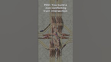 An intersection where trains don