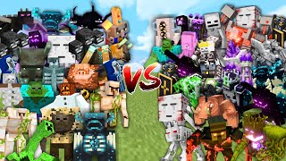 MINECRAFT BOSSES vs OP BOSSES in Minecraft Mob Battle