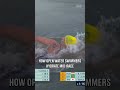 How athletes take on fluids in the middle of a 10km open water swimming race 🏊🥤