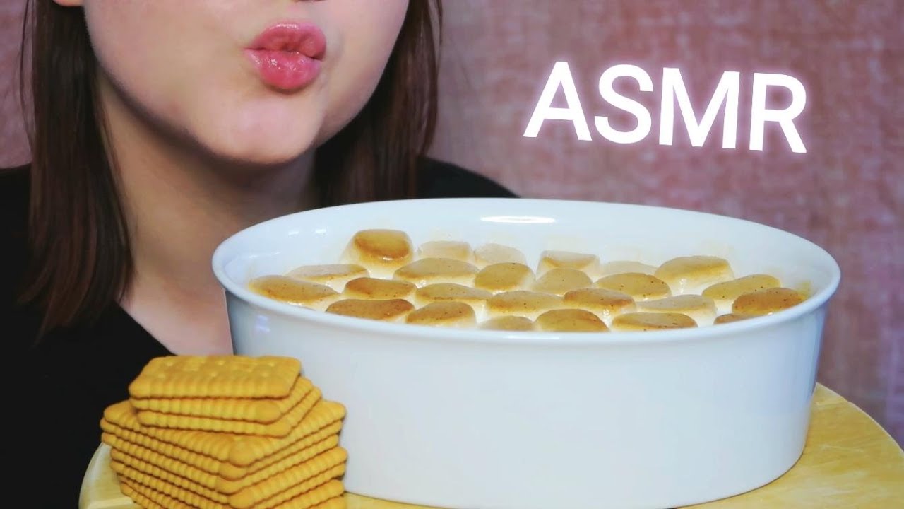 ASMR S'MORES DIP & COOKIES (soft & crunchy eating sounds) 🍪 - YouTube