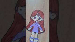 💗🧿💫 pinteresty style paper doll 🎀 #Pinterest #paperdoll #youtubeshorts #subscribe #like #share