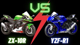 Kawasaki ZX-10R Vs Yamaha R1 - Japanese SuperBike Showdown