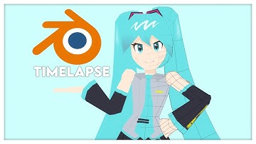 Making Hatsune Miku -【 Blender 3D modeling Timelapse 】