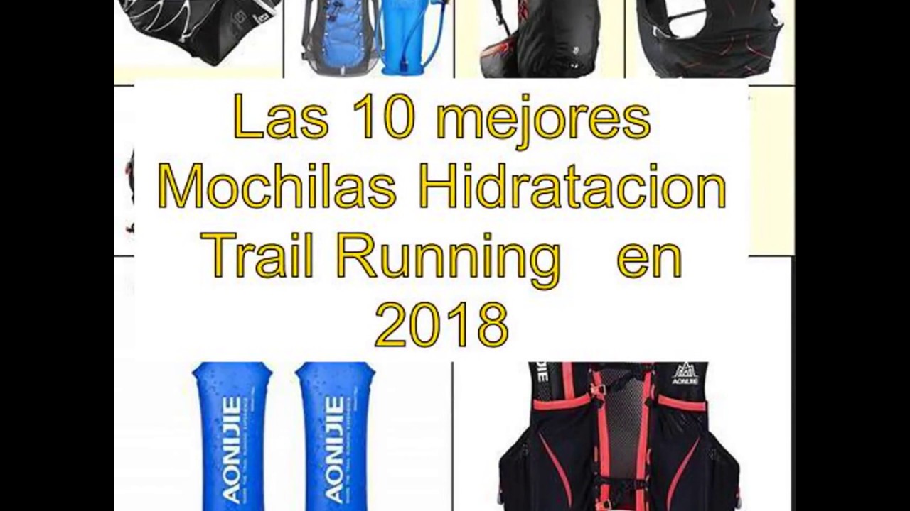 mochilas hidratacion trail running