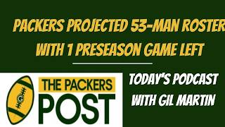 Career Overview Packers Projected 53 Man Roster for 2026 With One Preseason Game Remaining