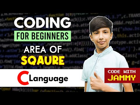 Coding For Beginners | C Language - Area Of Square | Code With Jammy #shorts