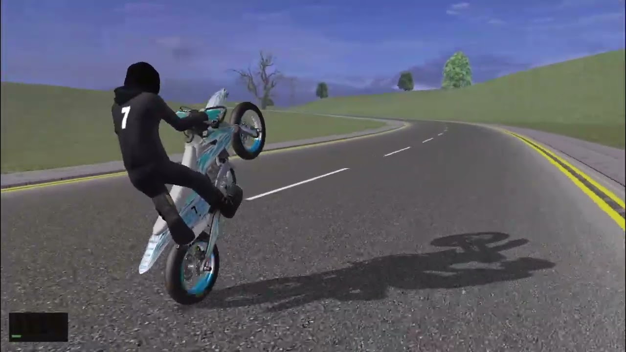 First wheelie training with the ktm 450 SXF