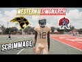 FOOTBALL IS HERE || Western high school VS. Monarch|| Scrimmage