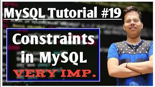 Constraints in SQL #19 | NotNull,Unique,Primary,Foreign,Check | MySQL| #constraints #mysql #database