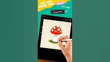 Draw a Cute Mushroom Easy! #SpringOnYoutube #artwithflo