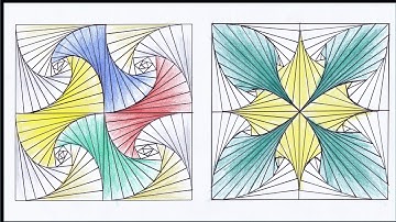 젠탱글 패턴 3 / Zentangle  그림초보자도 쉽게 할 수 있는 자를 이용한 잰탱글 /  Zentangle art