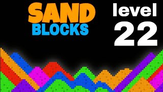 Sand blocks level 22 walkthrough for solution